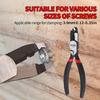 [Effortless Screw Extractor Pliers] Screw Extractor Pliers: High Carbon Steel, Non-Slip Jaws, Glue Coated Handles for Effortless Removal of Damaged