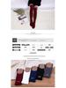 Winter Two-Stripe Cable Knit Over-the-Knee Cotton Socks - Slimming Korean Academy Style Scrunch Socks for Women