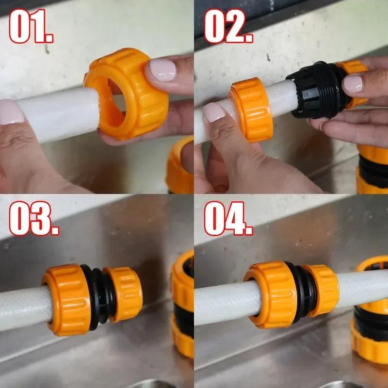 1-10pcs Garden Hose Quick Connector Faucet Extender Hose Connection Joint Garden Water Pipe Connectors Watering Pipe Fittings