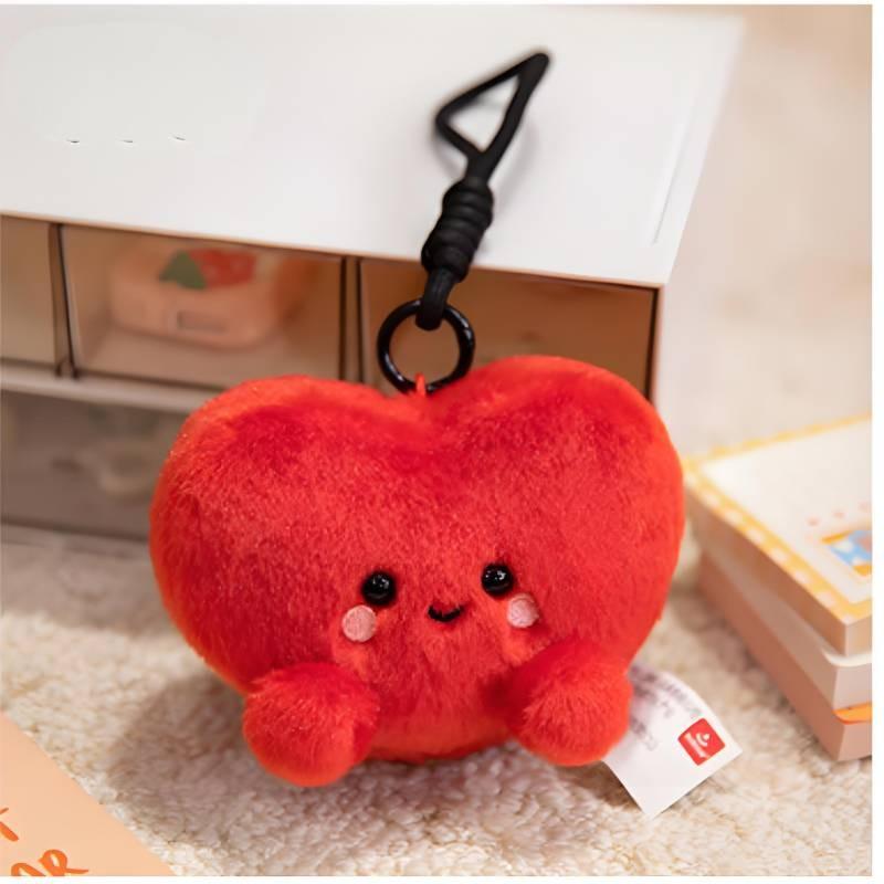 Cloud Rainbow Heart Plush Toy Keychain Stuffed Doll Pendant Decoration Cartoon