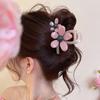 2025 New Korean Jelly Color Flower Heart Hair Claws Sweet Rhinestone Hair Clips Irregular Shark Hairpins Hair Accessories Headwear