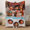 1pc, Luca & Arlo Watermelon Adventure Italian Animation Movie Inspired Home Decor Blanket Perfect for Couch, Bed, Travel, Camping, Car