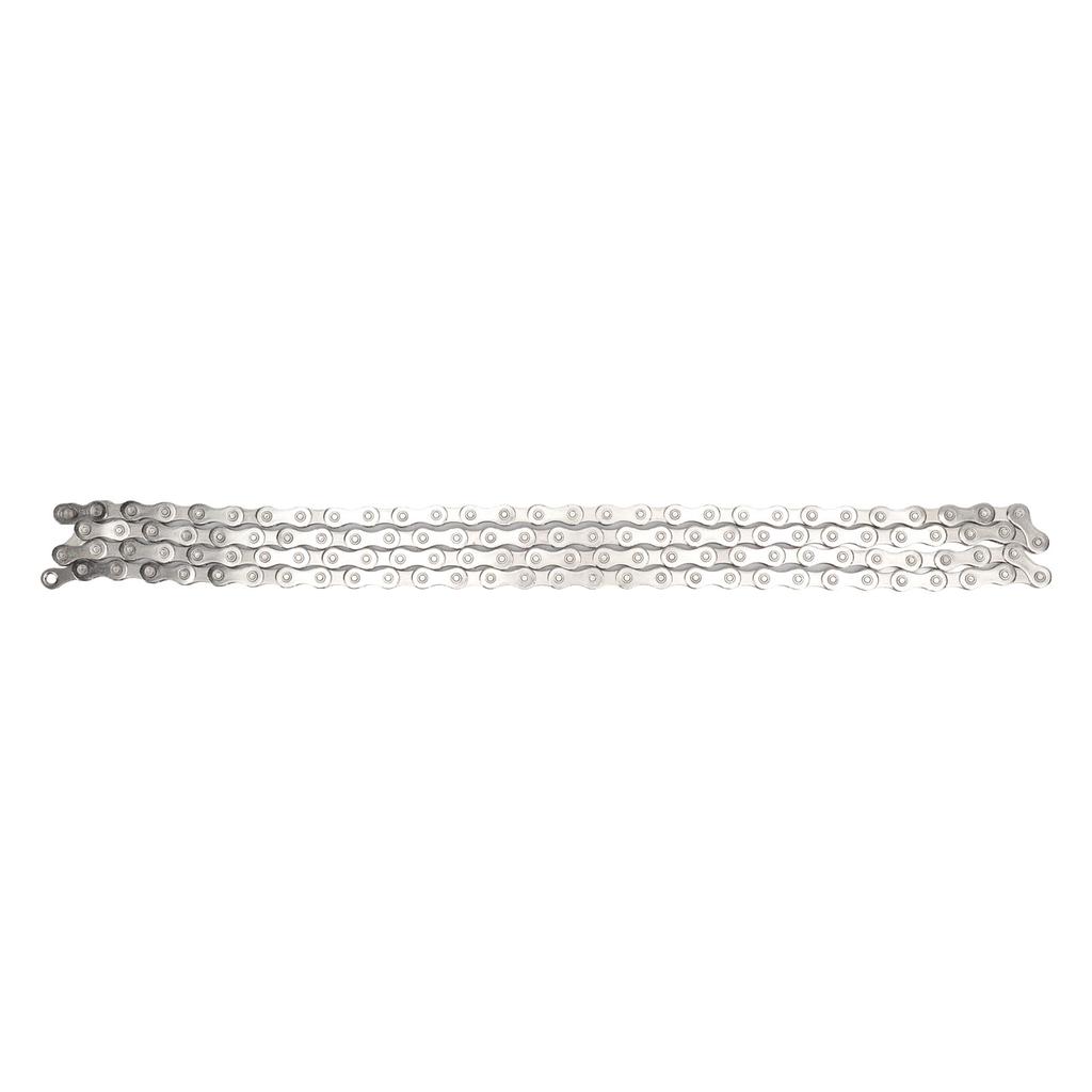 Mountain Bike Chain with 2 Link 10 Speeds 116 Link Adjustable Strong Impact Resistance Silver Bike Chain for Road Bike