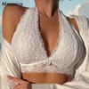 European Size Lace Bra Without Steel Ring Bra Sexy Push Up Underwear Sleeve Neck Tank Top
