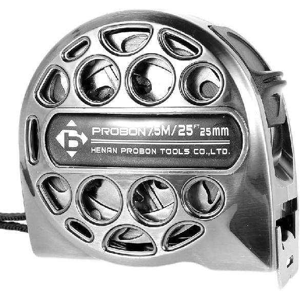 Tape Measure, 25FT Stainless Steel Retractable with Double-Sided Scale, Waterproof & Rustproof, 7.5m/25ft Stainless steel printing