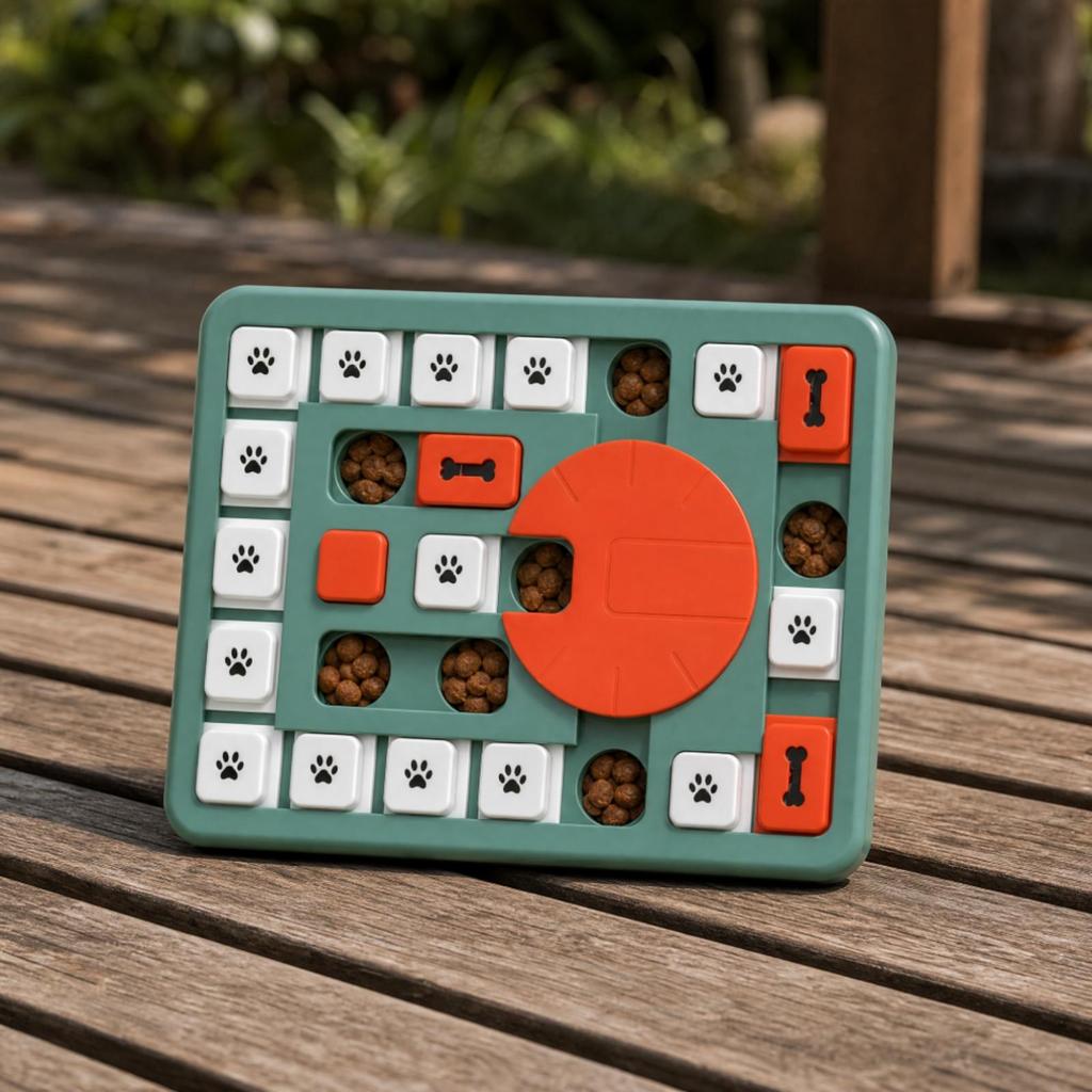 Interactive Pet Puzzle Toy Mentally Stimulating with Sound Elements Boredom Ender for