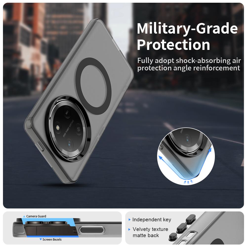 Magnetic Wireless Charging Case For Honor Magic 7 Lite Magic7 Pro X9c Smart Cover Candy Colors Transparent Back Shell