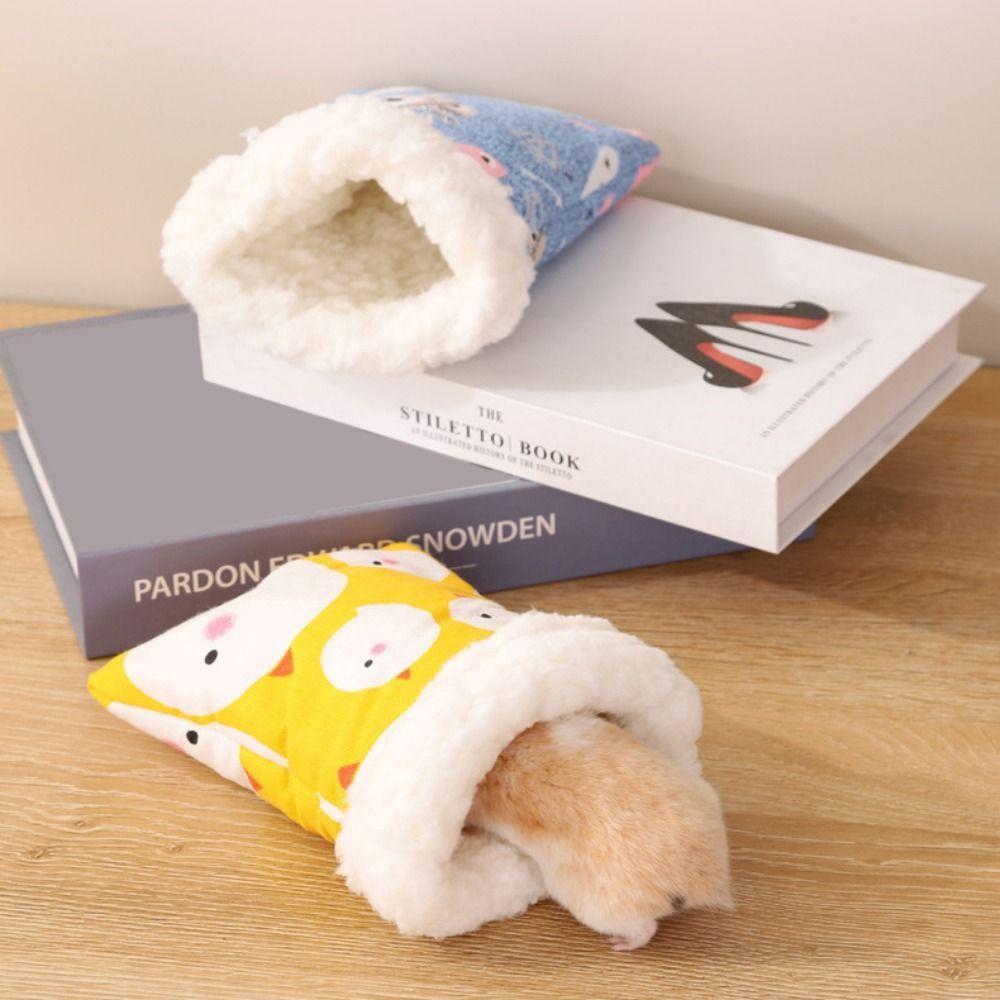 

Pocket Shape Pocket Hamster Cotton Nest Cute Warm Hamster Bed Pocket Pet Carriers Bag Indoor M