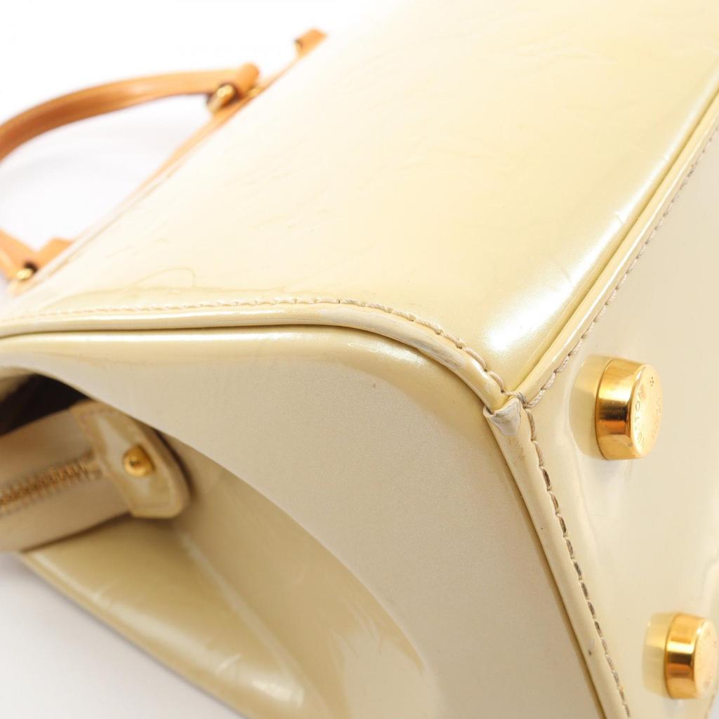 Used LOUIS VUITTON Blair MM 2WAY Handbag M91456 Vernis leather Beige Bron Corall Used Women