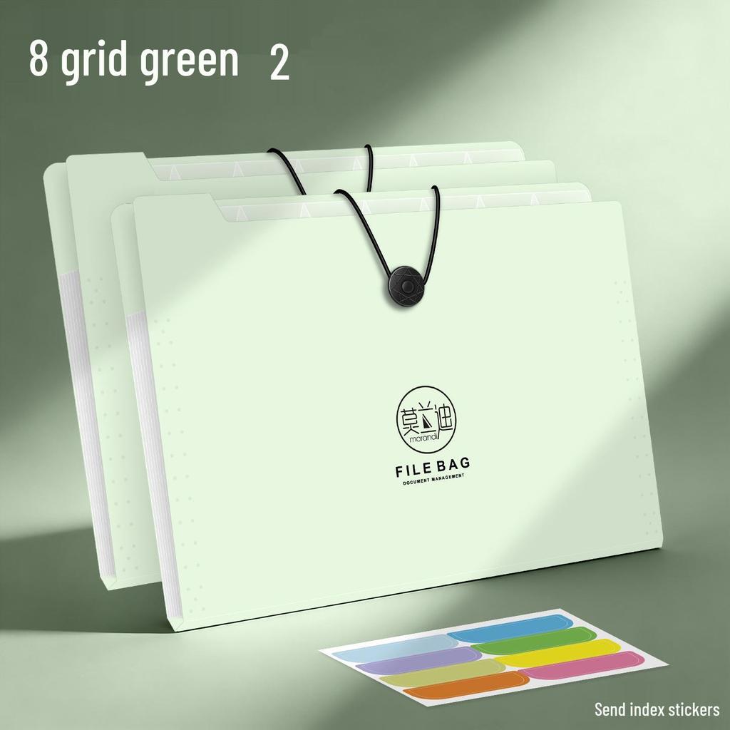 5065 Multi-layer A4 File Folder for Primary School Students - Large Capacity Transparent Accordion Bag