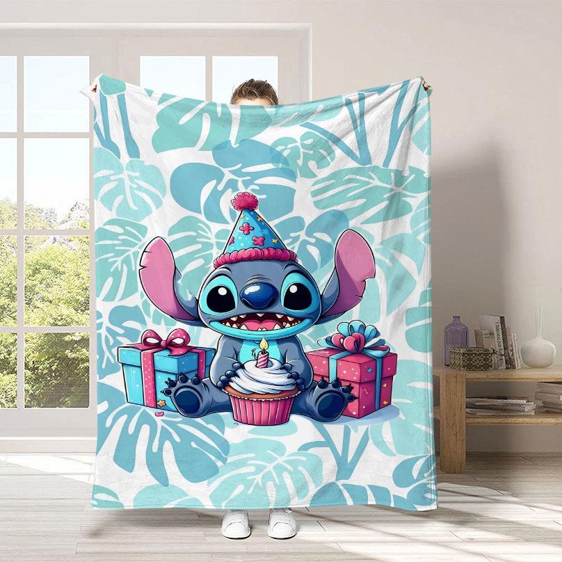 Couverture Dessin Animé Stitch Couverture Peluche Mignonne Stitch Couverture Quatre Saisons
