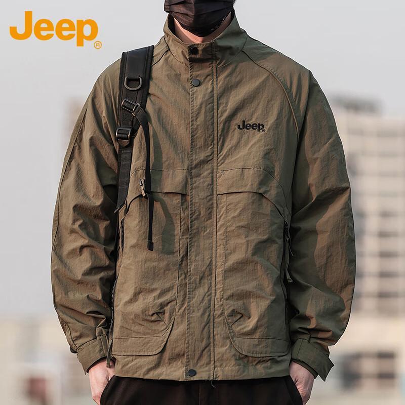 Jeep Men's Stand Collar Workwear Jacket