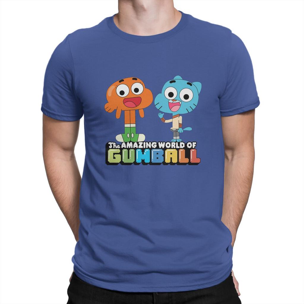 Fan Unisex T-Shirt Die erstaunliche Welt von Gumball Rundhals Oberteile Stoff T-Shirt Lustig Hohe Qualität Geschenkidee