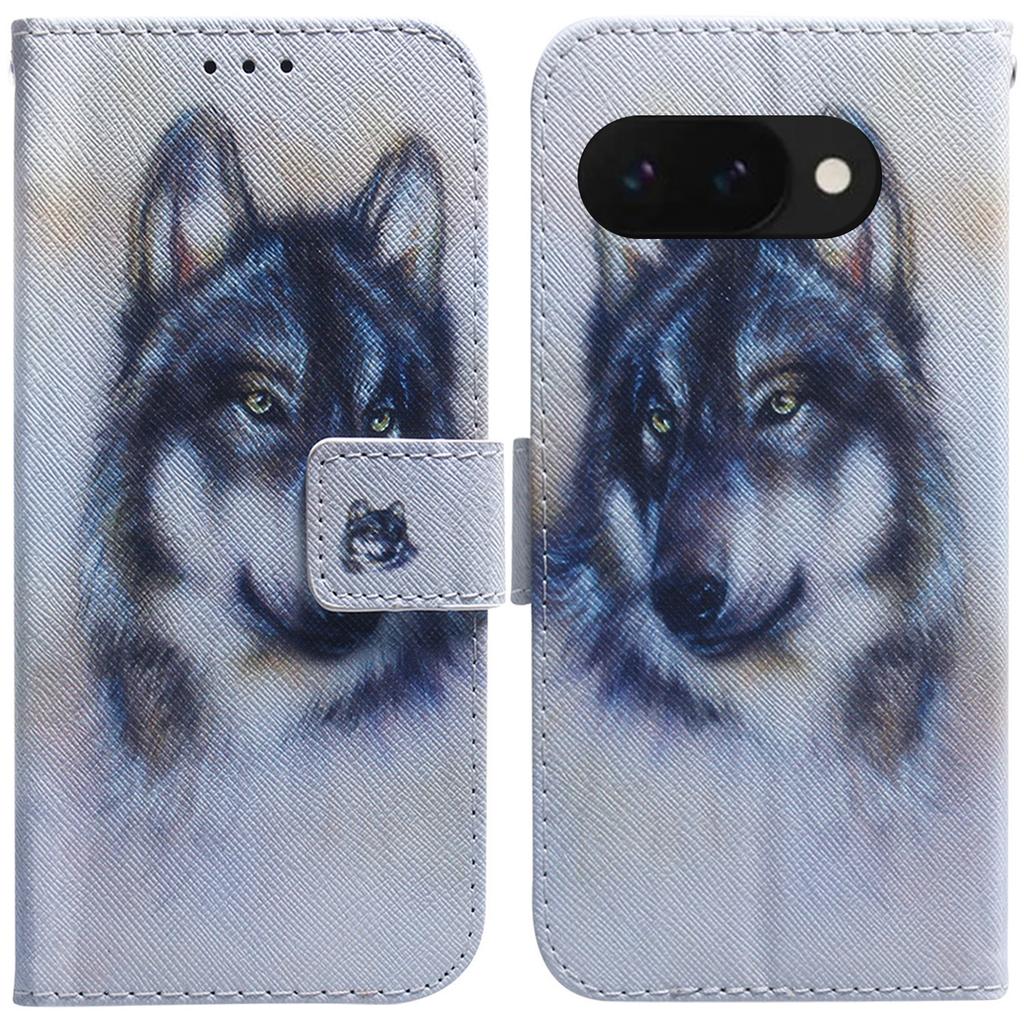 For Google Pixel 9a Wallet Case Pattern Print Leather Phone Cover