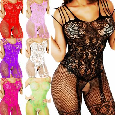 Calze sexy Body per adulti Indumenti da notte Body Sling Hollow Babydoll Biancheria intima erotica