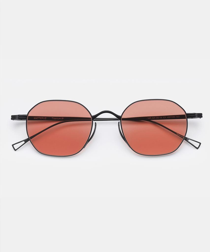 Maeteupeojeu M-14 Titanium Sunglasses Red Black