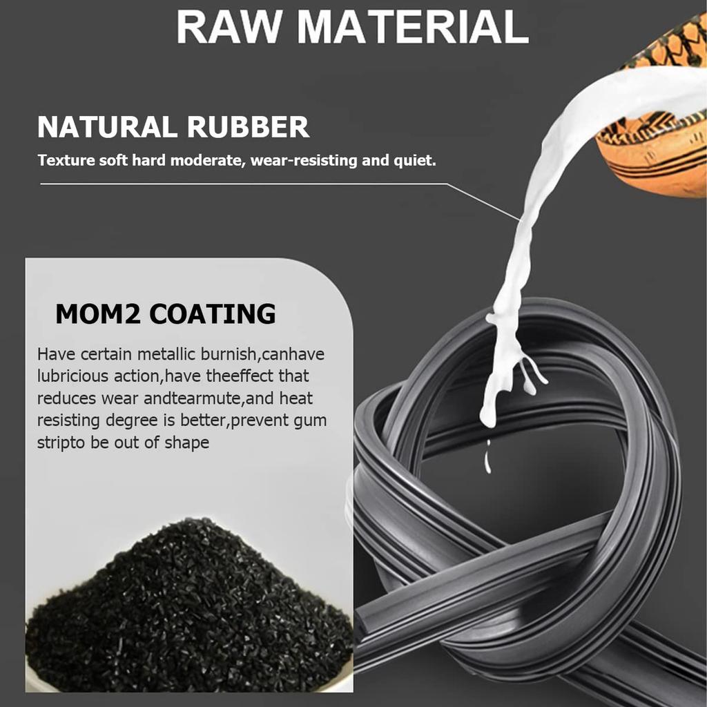 Car Windshield Wiper Strips, DIY Silicone Car Frameless Window Boneless Replacement