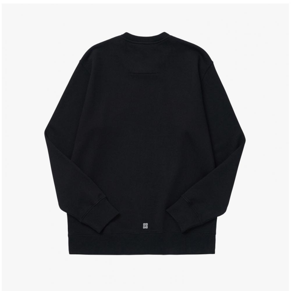 Givenchy Bmj0ha3yac 001 Archetype Logo Print Slim Fit Men S SweatShirt