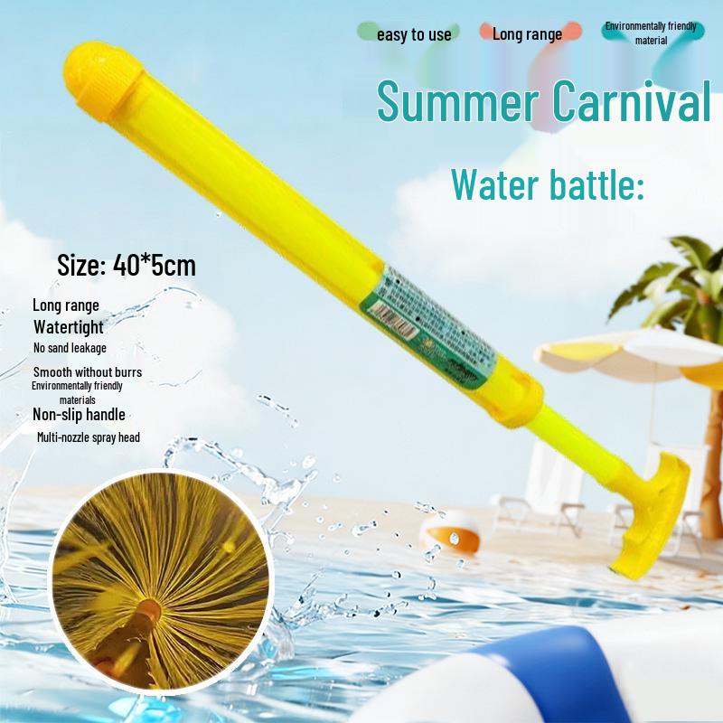 Children's Pull-Out Fireworks Water Spray Gun for Outdoor Beach and Pool Play.