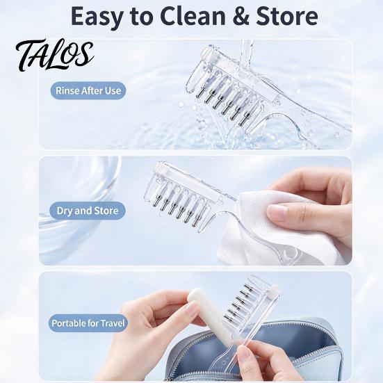 Scalp Applicator Comb 1/2Pcs Hair Oil Comb, Transparent Essence Dispenser Tool, Massage for Men Women Care Tool