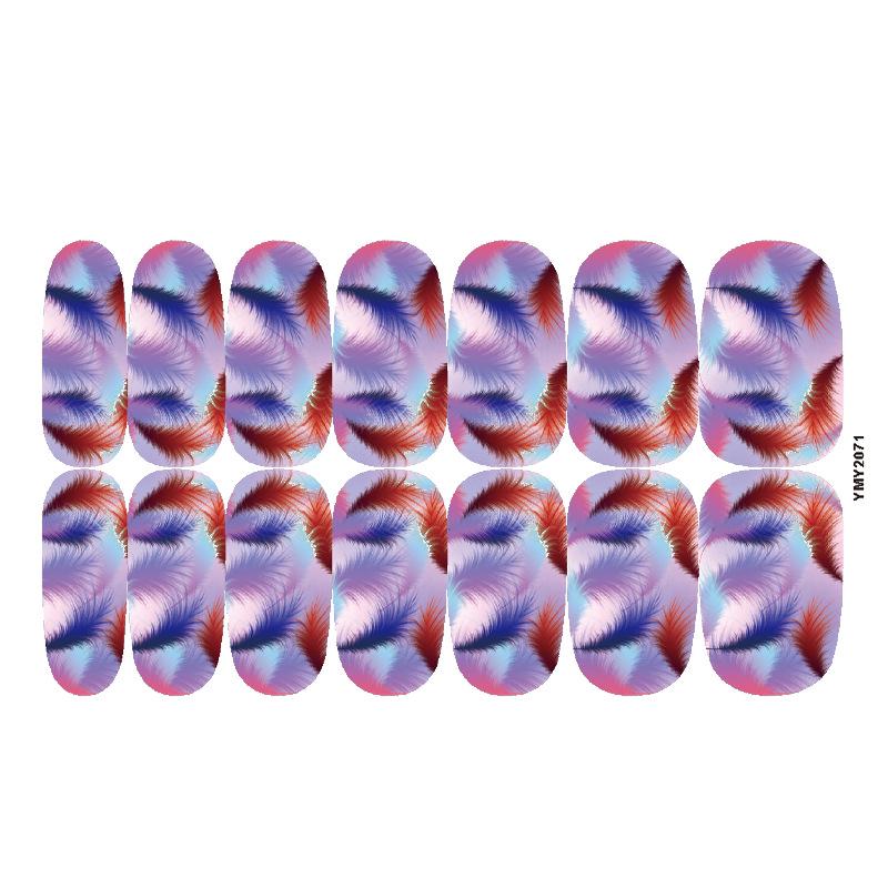 

Waterproof Full Cover Party Nail Stickers - Colorful Designs (YMY2057-2072)
