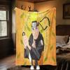 Japanese anime cartoon NARUTO famous Uzumaki Naruto blanket soft home furnishing nap decoration four seasons warm Sherpa blanket B6