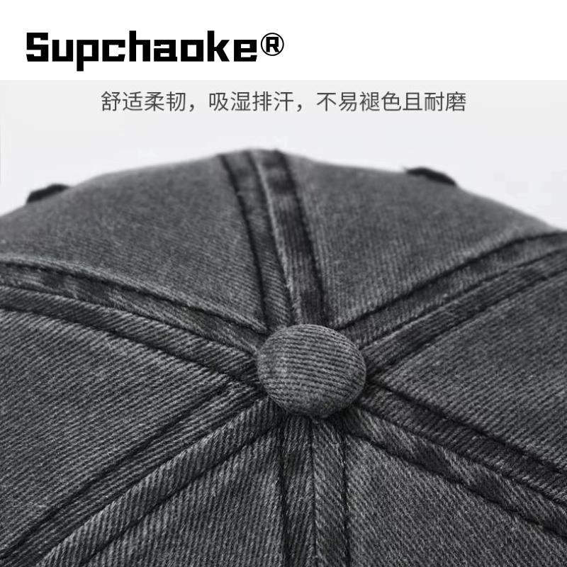 Old Baseball Cap Men and Women Spring and Autumn Fashion Denim Baseball Cap Big Head Circumference Cap