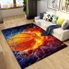 3D Basketball Basketball Cour Area Rug,Carpet Rug for Living Room Bedroom Sofa Doormat Decoration,Kids Play Non-slip Floor Mat