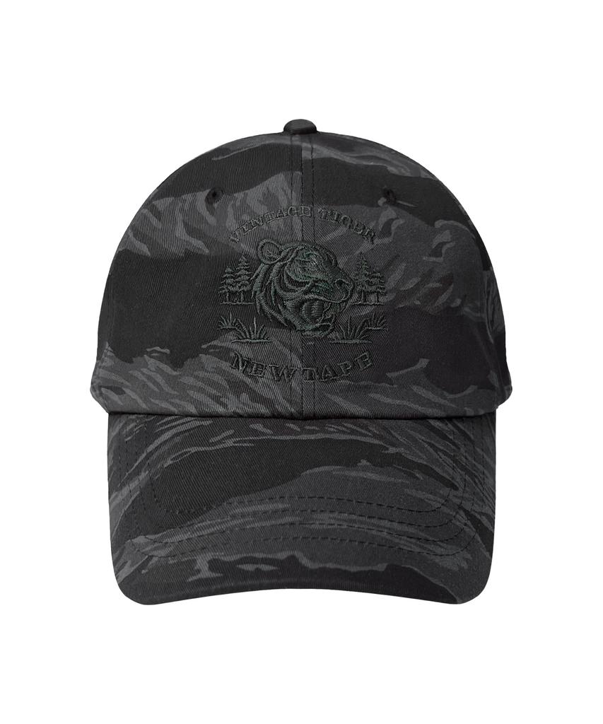 Nyuteib Tiger Military Oversized Ball Cap - Stone Grey