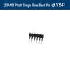 90° Dual Row Pin Header, 2.54MM Pitch, 1x2 to 1x40 Pins