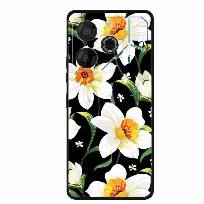 Black Silicone Case For Tecno Pova 6 Pro Phone Case Shockproof Soft Coque For Tecno Pova 6 Pro Back Cover Case Pova6 Pro Cartoon