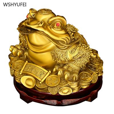 1 stück Kupfer Goldene Kröte Schatz Ornament Feng Shui Zubehör büro wohnzimmer hause dekoration Tier Formen segen geschenke
