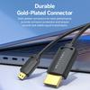 VENTION AGIBF AGI Series 1m HDMI-D to HDMI-A 4K UHD Cable Micro HDMI Male to HDMI Male Cable