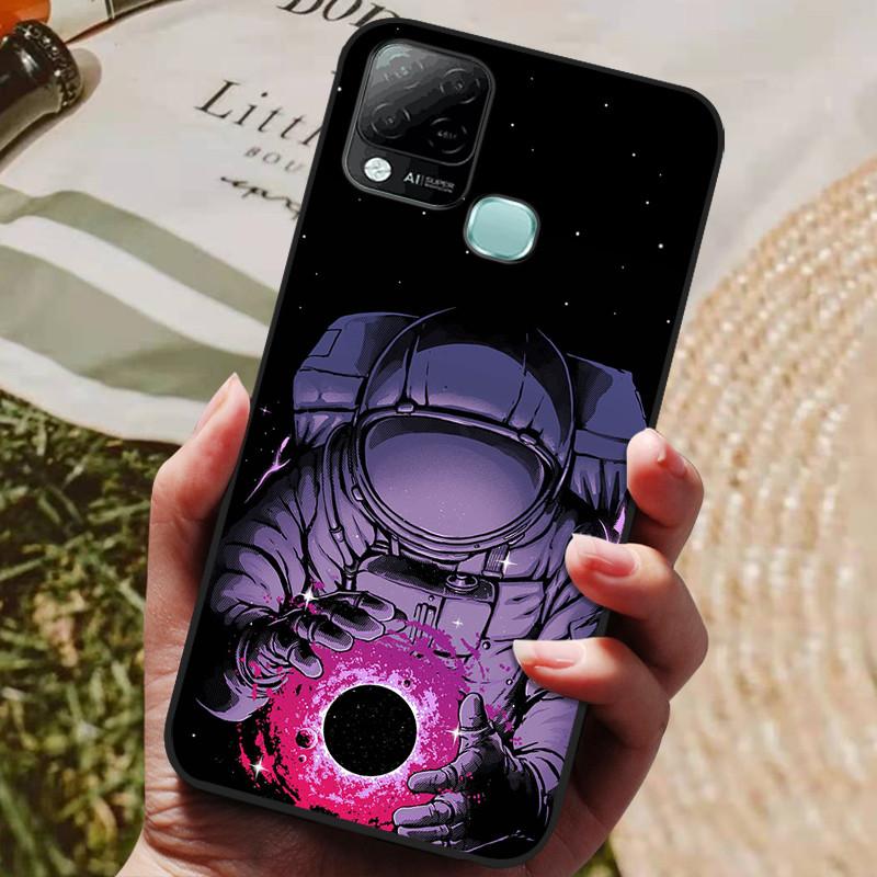 For Infinix Hot 10T Case Phone Cover Soft Silicone TPU Back Cases for Infinix Hot 10S NFC Case X689 Coques Hot10T  Hot10S Fundas