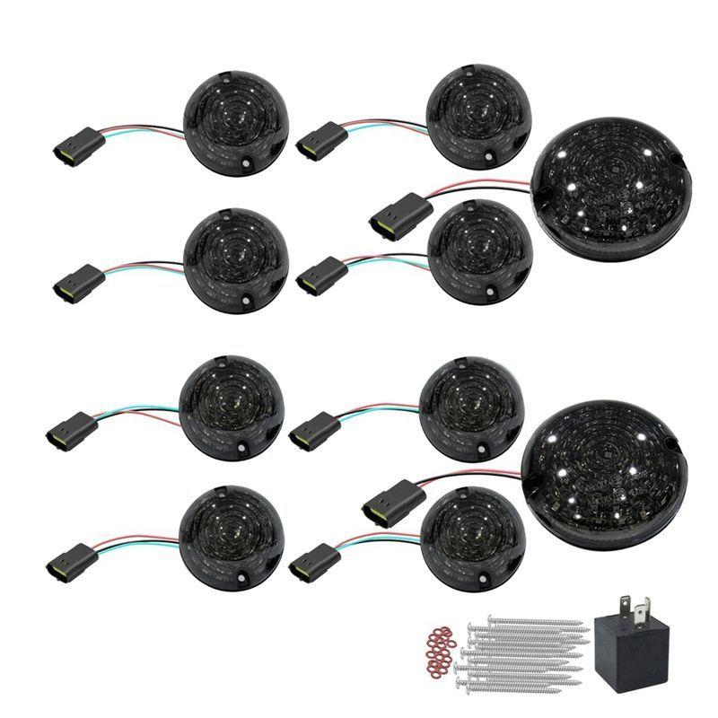 Powerful 10Pcs Car Front Rear Signal Indicator Lamp Turning Lights For Land Rover Defender 90 110 130
