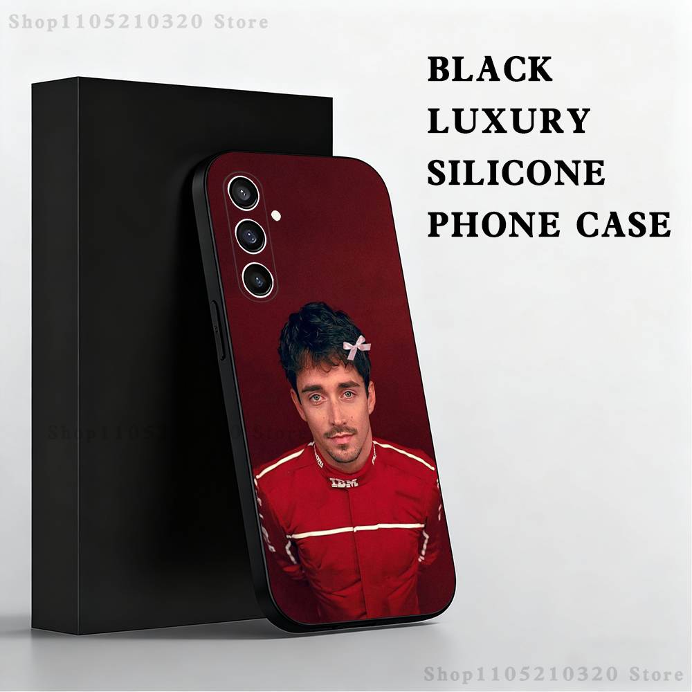C-Charles L-Leclerc F-F1 16 Phone Case  For Samsung S 25,24,23,22,30,21,10,9,Ultra,Plus,Lite,FE,4,5 G Black Soft Case