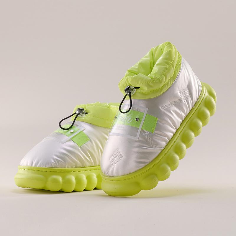 

Сумка на каблуке хлопковые тапочки непромокаемые с шариком хлопковая обувь модная уличная теплая хлопковая обувь зимние ботинки 38-39 (suitable for 37-38)