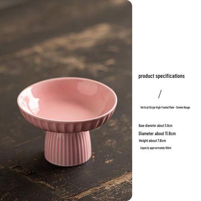 Ru Han New Chinese Style Ceramic Pedestal Plate