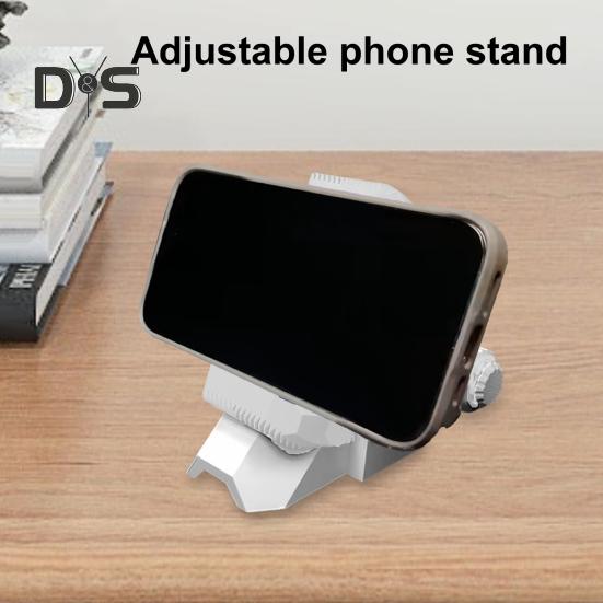 3D Printed Phone Stand Herringbone Gear Semicircular Phone Holder Universal Angle Adjustable Phone Stand for Home Travel Outdoor Use