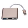 3v1 USB 3.0 nabíjecí adaptér kompatibilní s USB-C na HDMI, USB-C 3.1 Hub pro Mac Air Pro, Huawei Mate10, Samsung S8 Plus