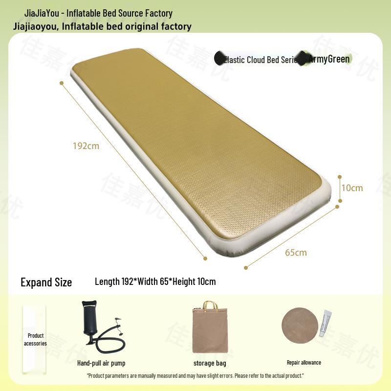 Brushed Inflatable Camping Mattress - Single/Double Automatic Air Cushion Bed