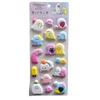 4 styles Adorable Plushy 3D Bubble EVA Stickers with Diamonds -Ghost Animal Kids' Reusable AdhesiveStickersRandomly send 1 item