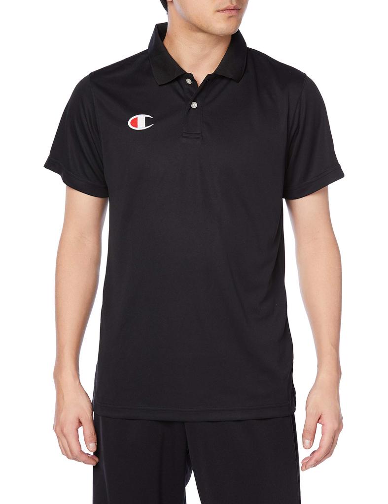 Champion Polo Shirt Size M Men's C3-PS391, Black, (Japan Size)