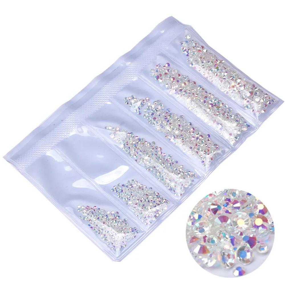 Crystal Glitter Rhinestones For Nail Art Decoration Fabric Garment Dekor Crystals Gems Strass Nails Decor Accessories Decoratie