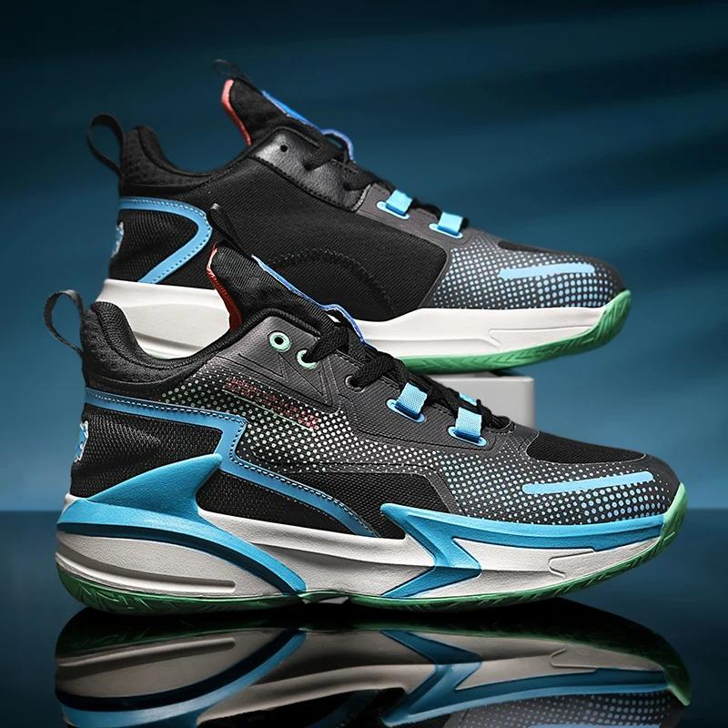 Men's Shoes Spring 2025 New Trend Sports Basketball Shoes Casual All-in-one Breathable Deodorant Thick Soled Men's Running Shoes