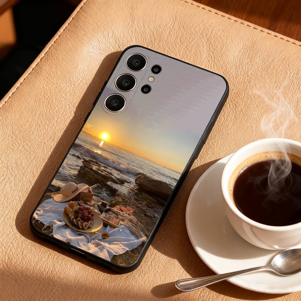 

Чехол для телефона «Закат И Побережье» Для Samsung S26,S25,S24,S21,S22,S23,S30,Ultra,S20,FE,Lite,10,9,Черный Чехол Samsung S21plus