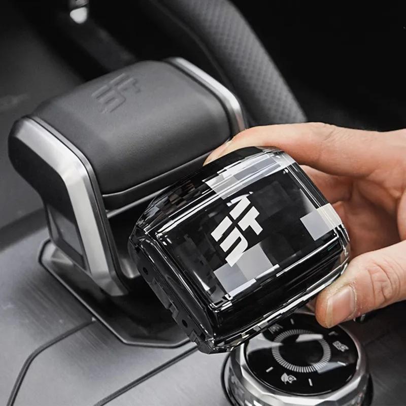 Crystal Gear Shift Knob for Jetour T2 Traveller with LED Light Lever Change Knob for Jetour T1 Speed Lever Cover Car Decoration