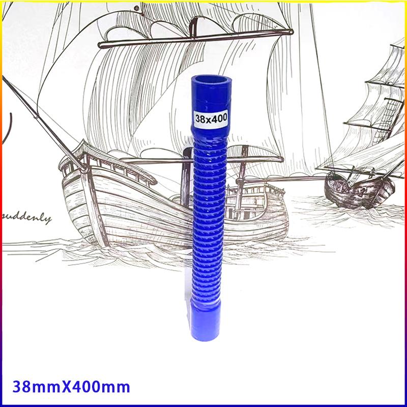 Blue Silicone Flexible Hose  ID30-100mm Length 400mm Air Intake Pipe Radiator Tube High Pressure Temperature R