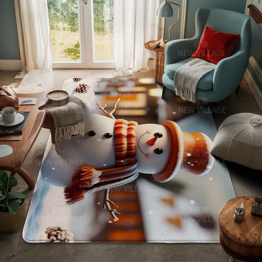 Koberec ke vchodu do domu Rohožka ke dveřím do domu Obývací pokoj Vana Koupelna Protiskluzové koberce s absorpcí vody vana Veselé Vánoce zima