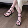 Fashion New Summer High Heels Women Gladiator Sandals Fashionable Narrow Band Singbacks Mules Party Dress Shoes for Ladies Zapatos Mujer